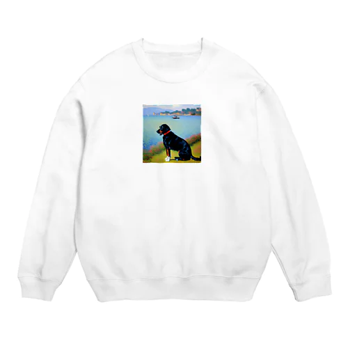 モネの犬 Crew Neck Sweatshirt