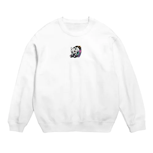 クールなアルパカくん Crew Neck Sweatshirt