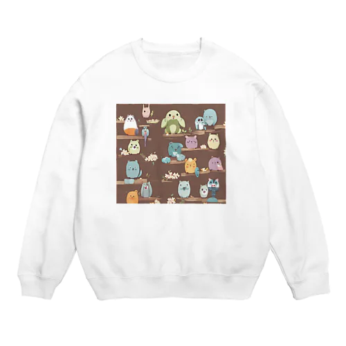 不思議アニマルズ Crew Neck Sweatshirt