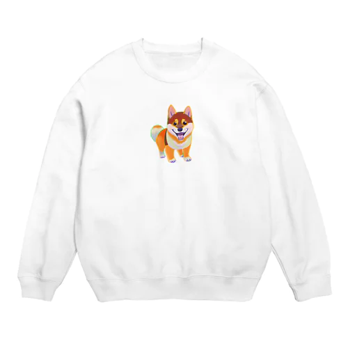 しば犬　ポチ公 Crew Neck Sweatshirt