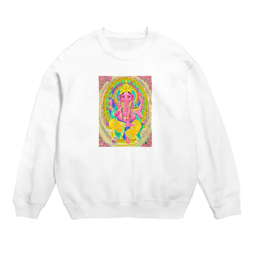 ピンクガネーシャ Crew Neck Sweatshirt