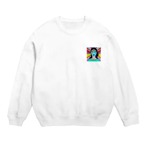 サイケ女子 Crew Neck Sweatshirt