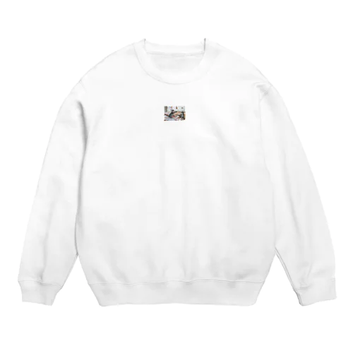 かわいい猫グッズ Crew Neck Sweatshirt