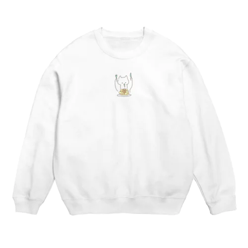 食欲ねこ Crew Neck Sweatshirt