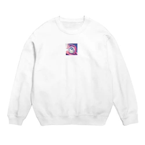 ピンク置き時計 Crew Neck Sweatshirt