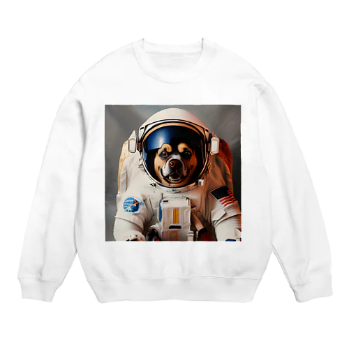 宇宙飛行士犬だワン！！ Crew Neck Sweatshirt