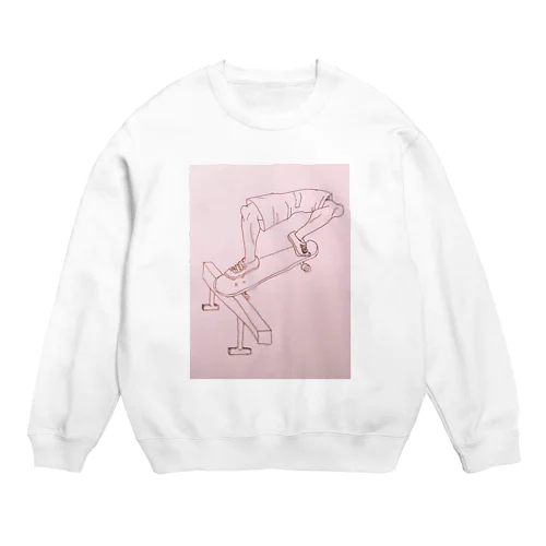 スケートボードでfront nose slide Crew Neck Sweatshirt