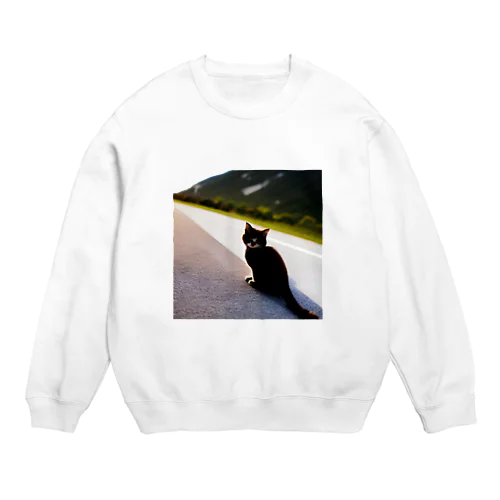 可愛すぎてたまらない、子猫グッズ Crew Neck Sweatshirt