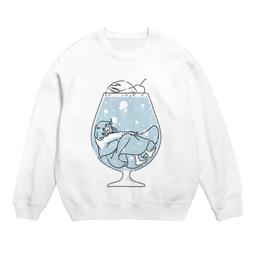 ソーダ水浴 Crew Neck Sweatshirt