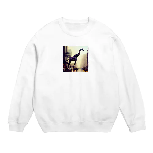 キリンの散歩 Crew Neck Sweatshirt