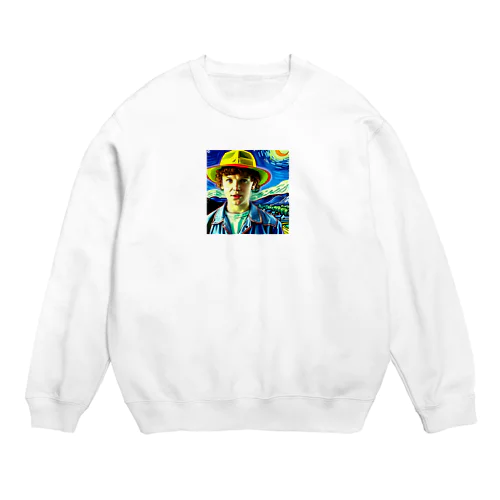 ストレンジャーシングスイレブン星月夜に行ってみた Crew Neck Sweatshirt