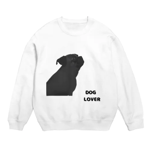 DOG LOVER（パグ） Crew Neck Sweatshirt