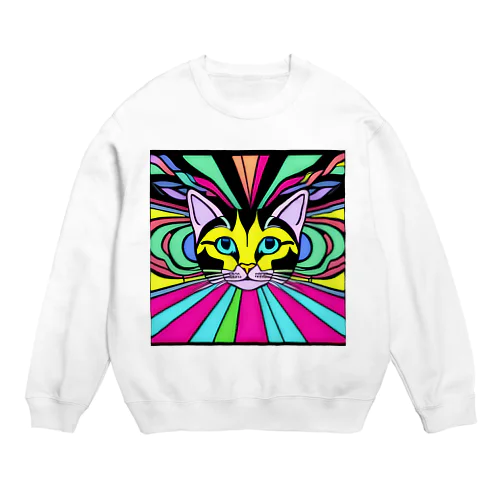 めちゃくちゃ可愛いネコ Crew Neck Sweatshirt