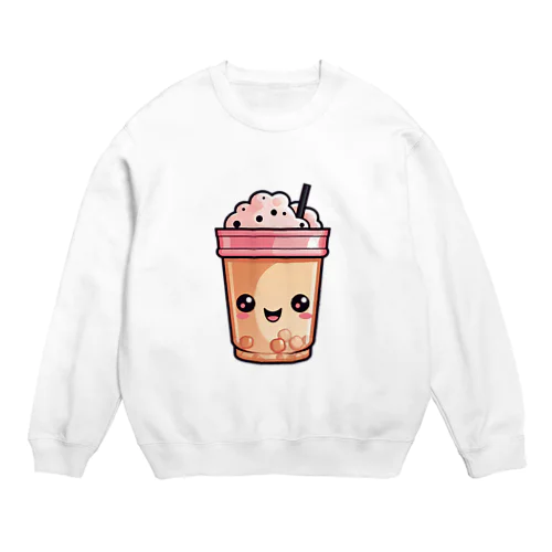 タピオカミルクティー Crew Neck Sweatshirt