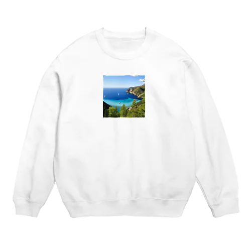 海辺で　ゆったり　バカンス Crew Neck Sweatshirt