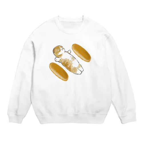 コッペパンの気持ち Crew Neck Sweatshirt