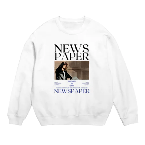 NEWS PAPER Crew Neck Sweatshirt