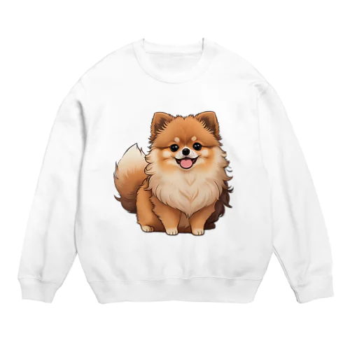 かわいいポメちゃんグッズ#02 Crew Neck Sweatshirt