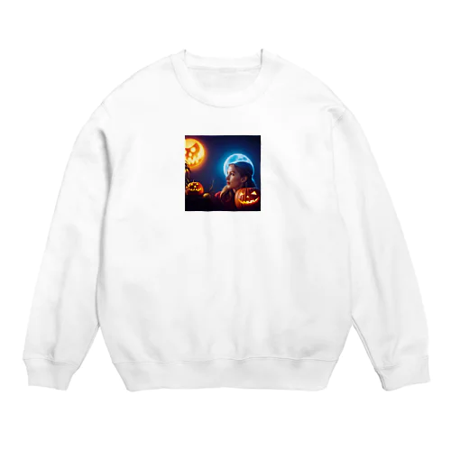 ハッピーハロウィン Crew Neck Sweatshirt