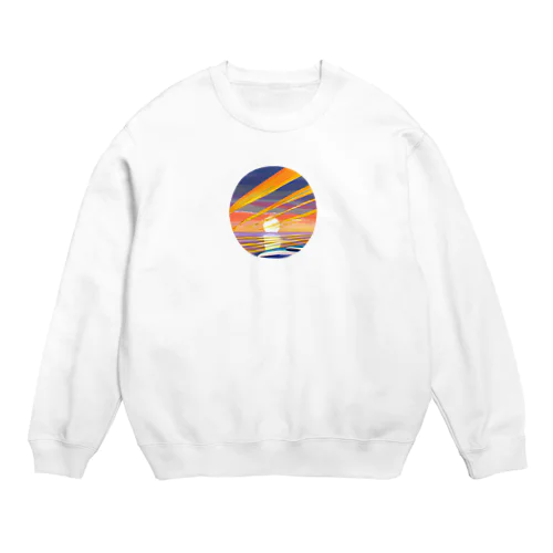 澄み切ったこころの波 Crew Neck Sweatshirt