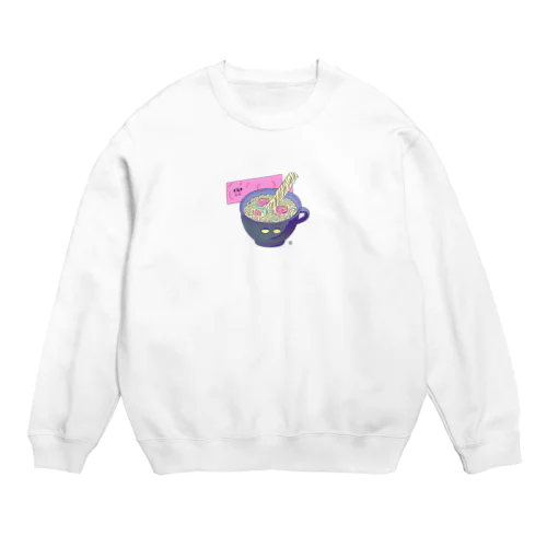 にゃー麺 Crew Neck Sweatshirt