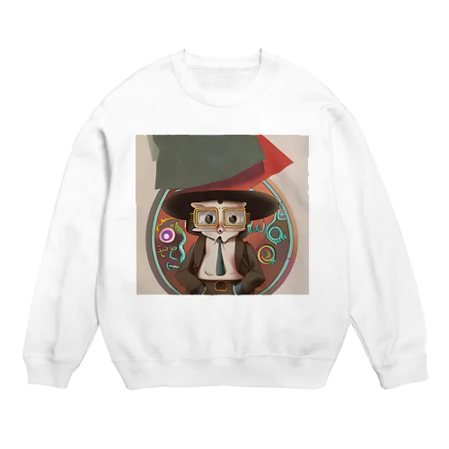 知的なチュー太郎 Crew Neck Sweatshirt