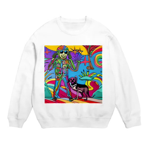 rider&dog Crew Neck Sweatshirt