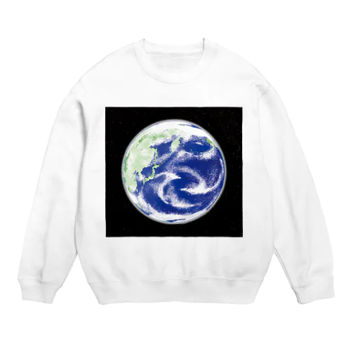 地球と星たち Crew Neck Sweatshirt