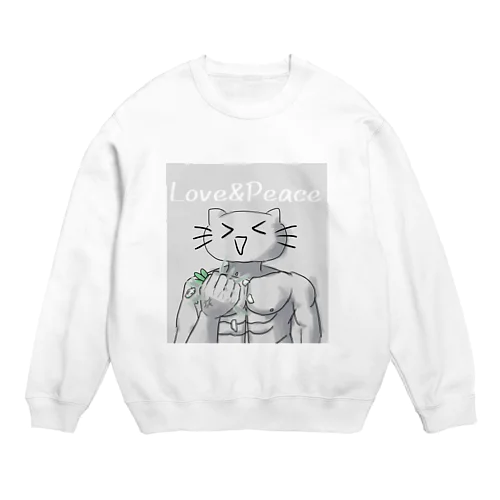 親友を握りつぶすさちもこちゃん！！ Crew Neck Sweatshirt