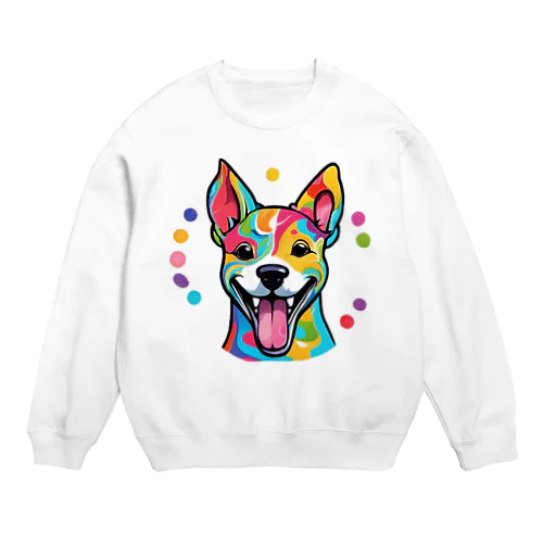 癒しの犬グッズ Crew Neck Sweatshirt