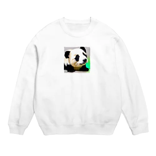 うるうるパンダ Crew Neck Sweatshirt