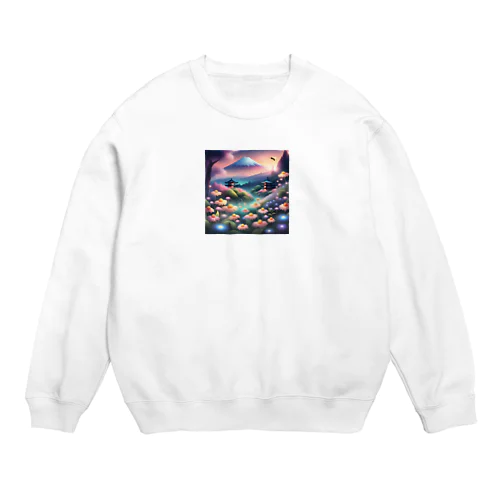 富士山 Crew Neck Sweatshirt