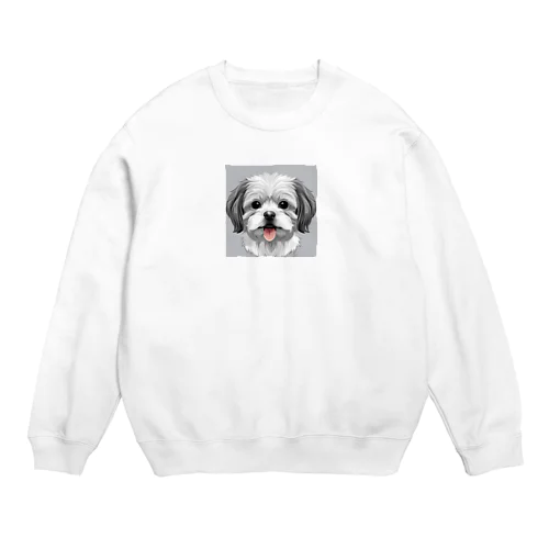 かわいい犬 Crew Neck Sweatshirt