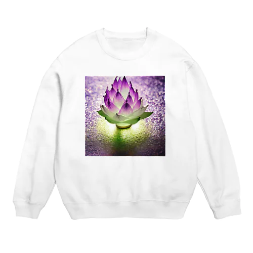 紫の蓮 Crew Neck Sweatshirt