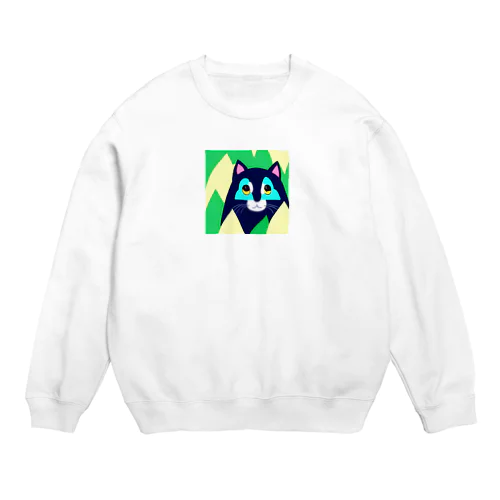 こちらを覗くモノ Crew Neck Sweatshirt