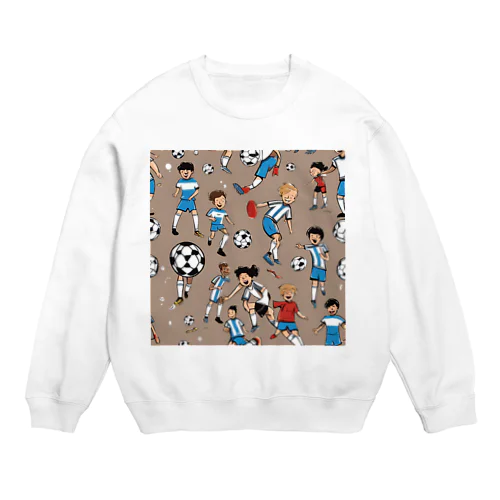 サッカー小僧 Crew Neck Sweatshirt