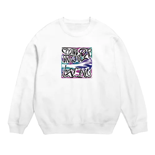 ロゴ　テキスト Crew Neck Sweatshirt