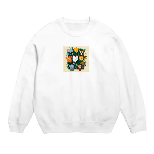 動物の楽園 Crew Neck Sweatshirt