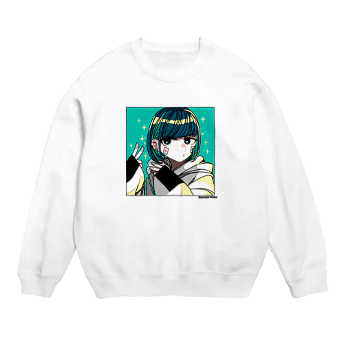 麻雀ガールニギちゃん Crew Neck Sweatshirt