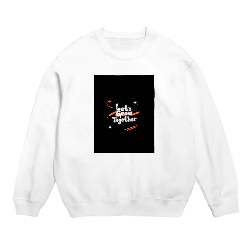 アブストラクトタイポグラフィ Tシャツ Crew Neck Sweatshirt