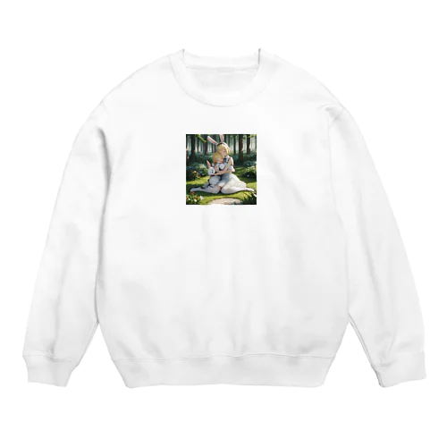 姉妹とうさチャン Crew Neck Sweatshirt