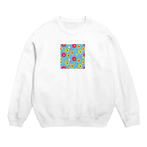 flower Crew Neck Sweatshirt