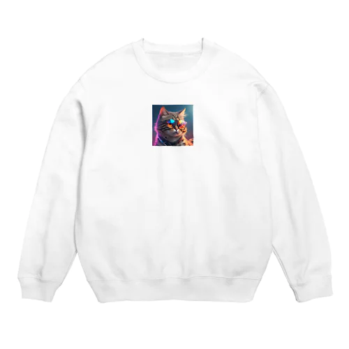 クールキャット Crew Neck Sweatshirt