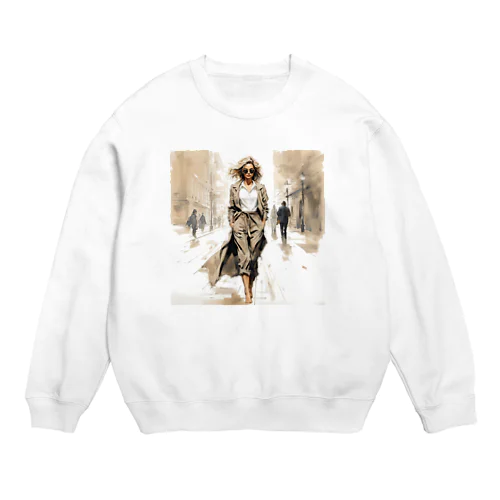 ファッショナリストモデル Crew Neck Sweatshirt