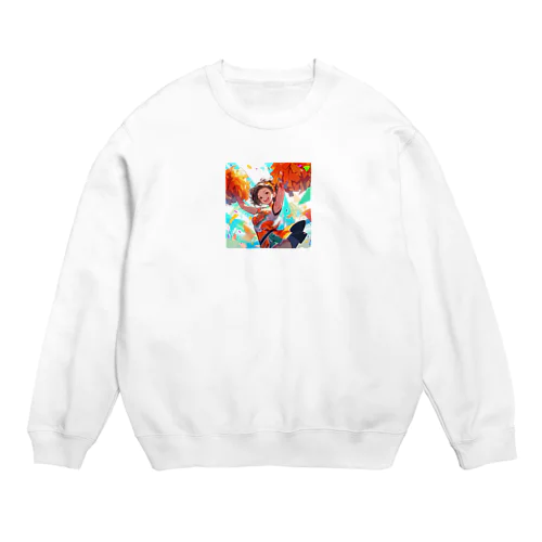 AI絵本　応援シリーズのイラスト Crew Neck Sweatshirt