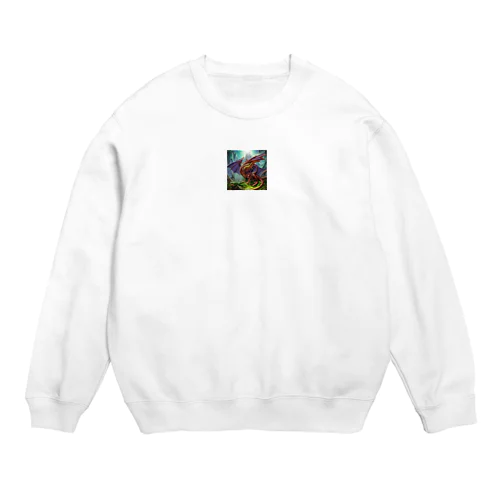 幻想的な龍 Crew Neck Sweatshirt