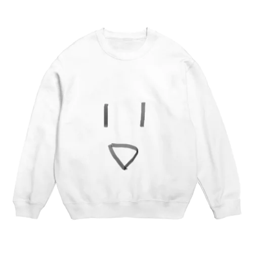 あは( ・∇・)くん Crew Neck Sweatshirt