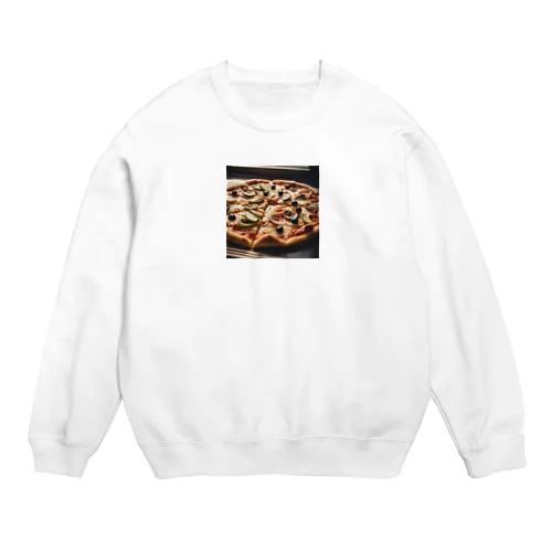 美味しそうなビザのグッズ Crew Neck Sweatshirt