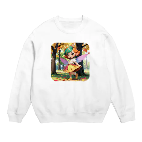 秋が来たね！ Crew Neck Sweatshirt