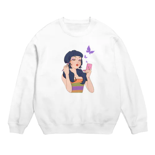 コスメ女子 Crew Neck Sweatshirt